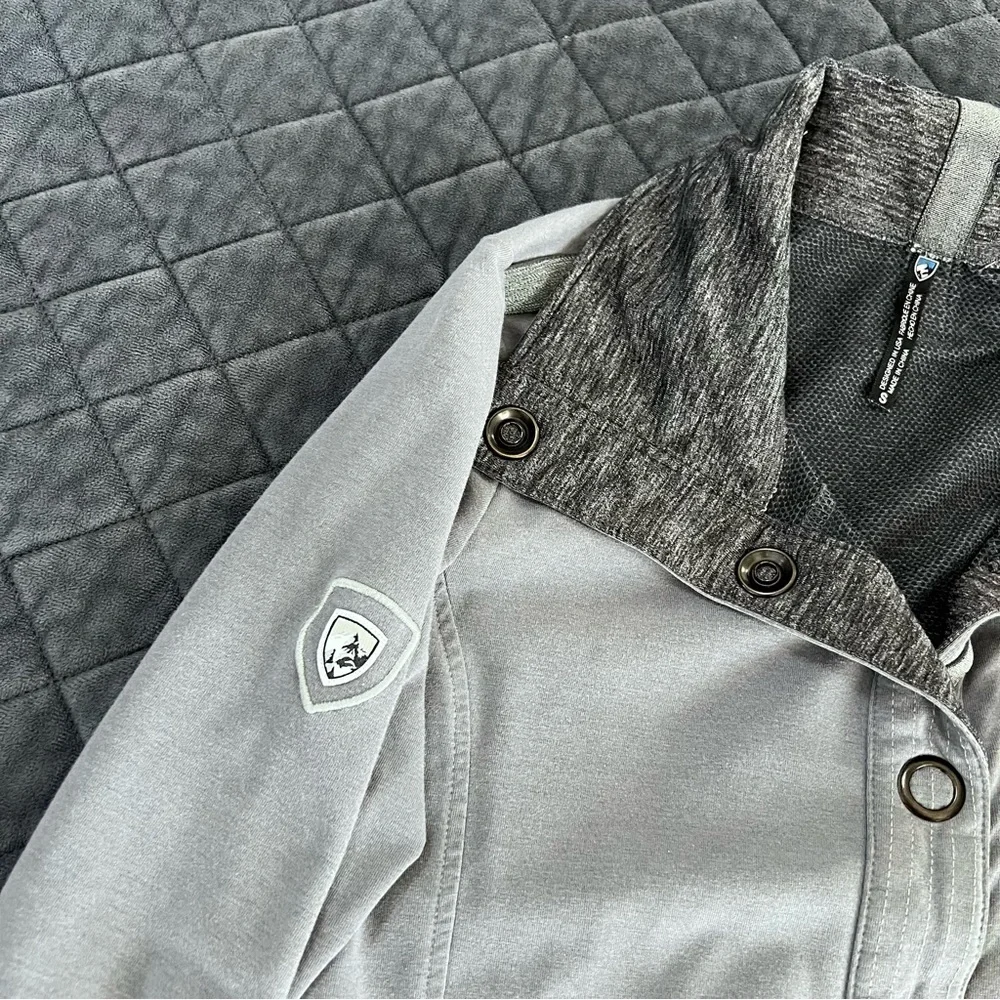 Kuhl Krush Jacket Women Small Snap Button Moto Coat Thumbholes 4234 Hiking B19